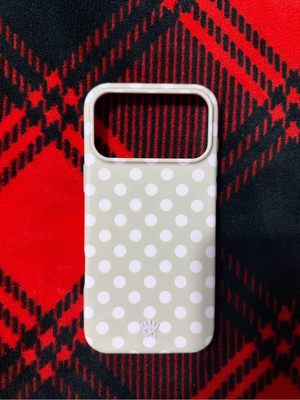 Velvet Caviar Pink Polka Dot MagSafe Phone Case- 17 Pro Max
